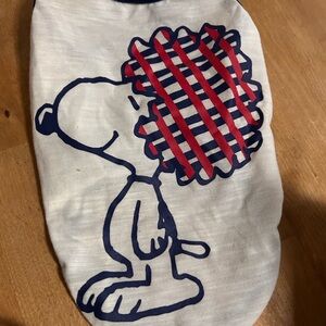 Snoopy Graphic Dog Shirt small mini